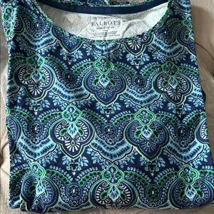 Talbots women’s light weight long sleeve plus size shirt